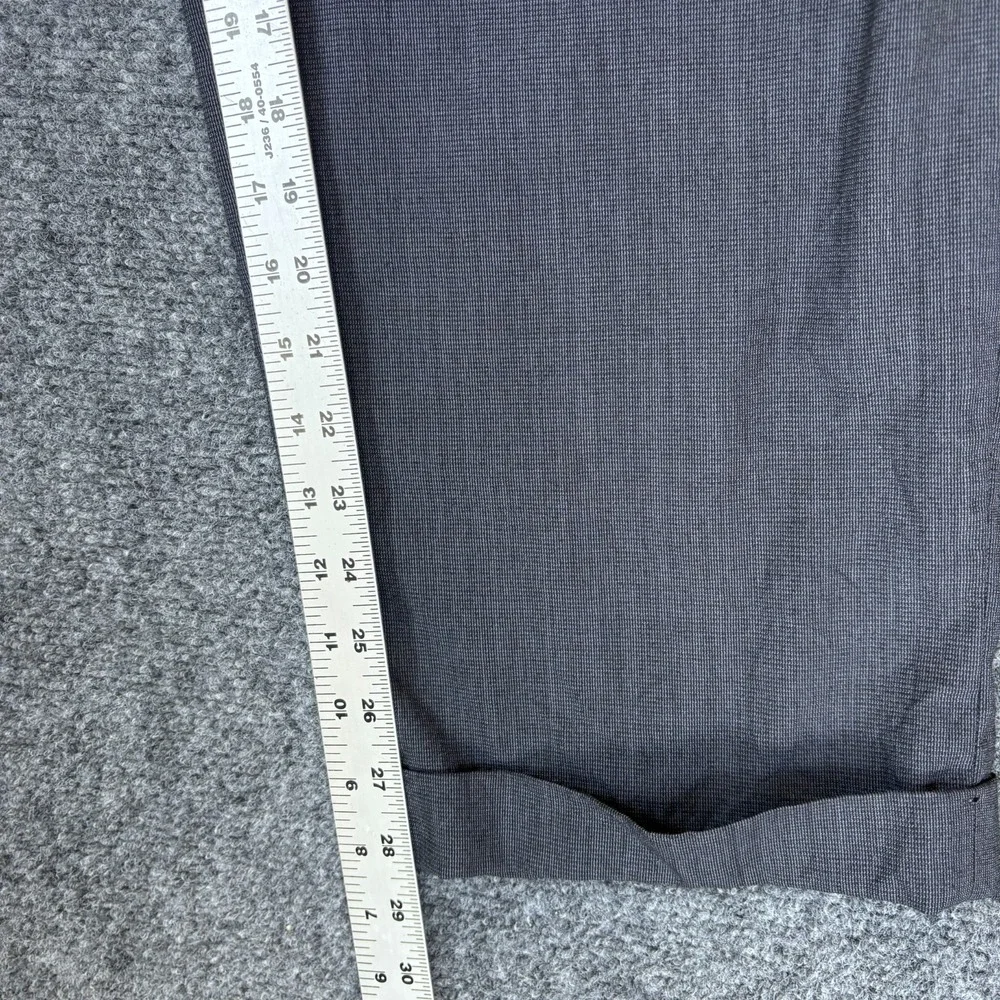 Calvin Klein Dress Pants Men 40x28.5 Gray Mid Rise Pleated Front Formal Business